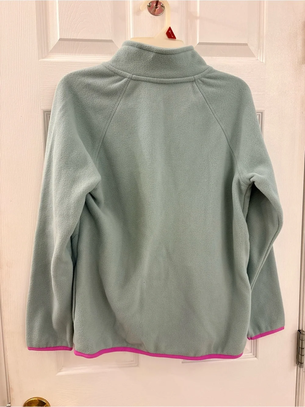 NWT Wonder Nation Girls' Light Green Fleece Jacket with Pink Trim